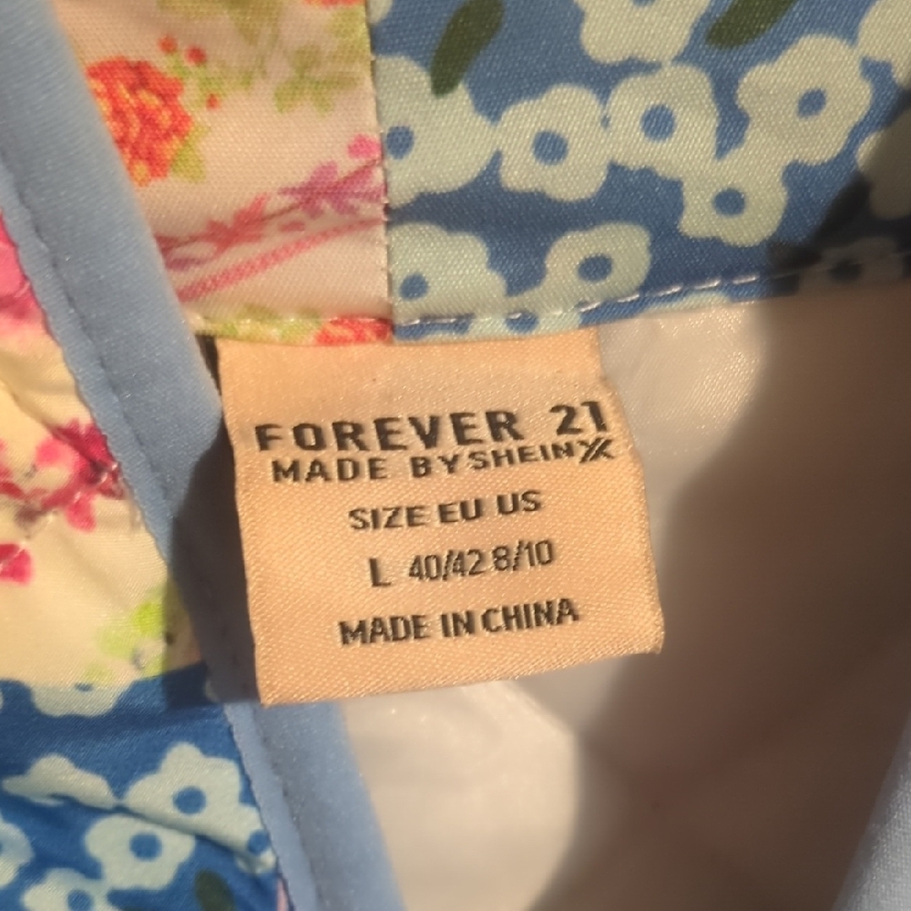 Forever 21 Multicolor Patchwork Puffer Jacket - image 2